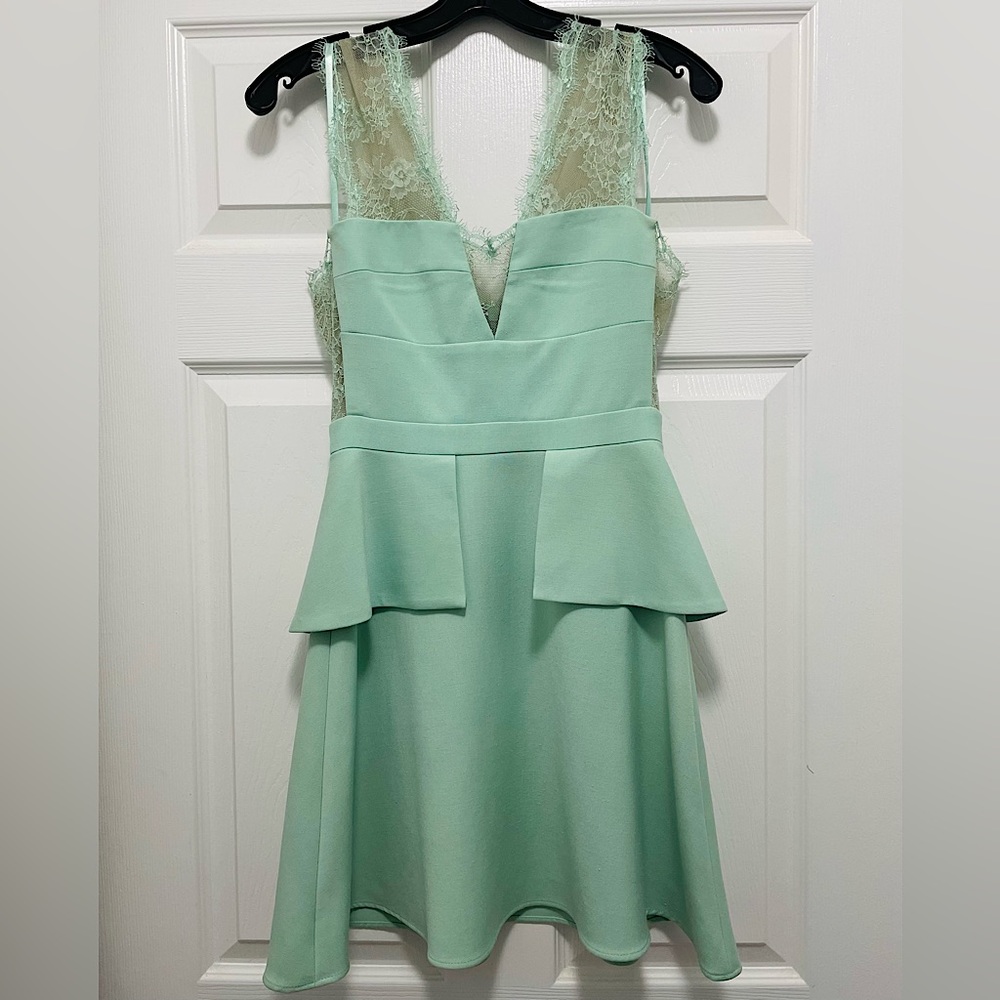 Mint Mini Lace Dress